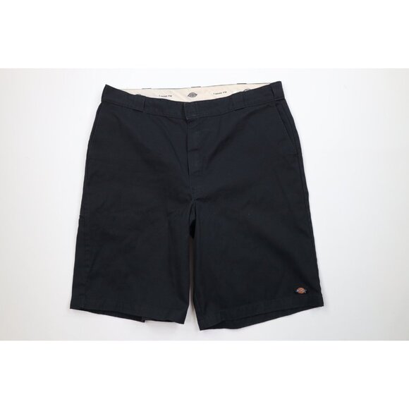 Vintage Dickies Mens 44 Distressed Loose Fit Workwear Mechanic Shorts Black - Picture 1 of 16